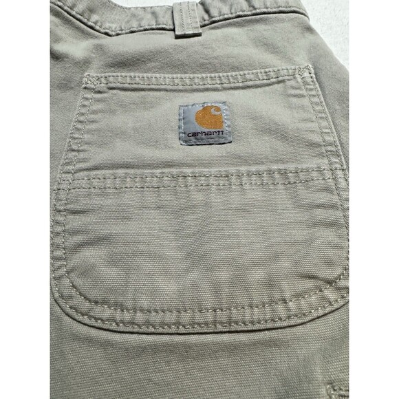 Carhartt Rugged Flex Relaxed Fit Cargo Canvas Work Shorts Tan Mens 36 BS2514-M - Picture 6 of 9